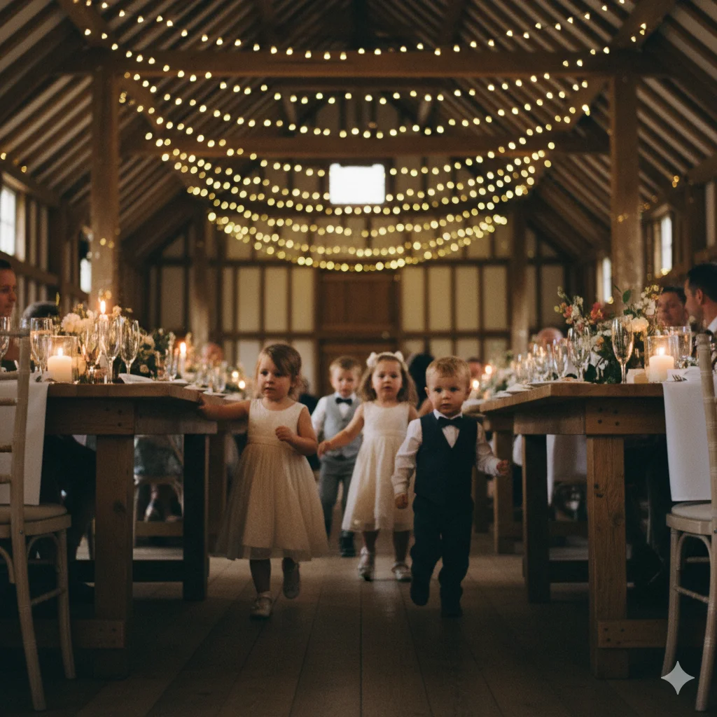 children at reception